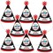 Big Dot of Happiness Let's Go Racing - Racecar - Mini Cone Race Car Birthday Party or Baby Shower Hats - Small Little Party Hats - Set of 8